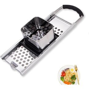 Premium Grade Stainless Steel Spaetzle Maker Widen Plastic Handle with Skimmer Spider Strainer Homemade Egg Noodle Dumpling Perfect Sized for pots and Pans Making Tool