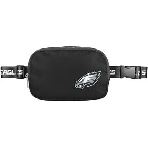 FOCO NFL Large Black Team Wordmark Crossbody Belt Bag Tote Bag Purse