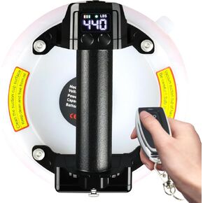 8" Electric Glass Suction Cups, Remote Control Heavy Duty Suction Cup to Lift Large Glass, Tile, Metal and Windshield Suction Cup Tool, 440 lbs Load Capacity