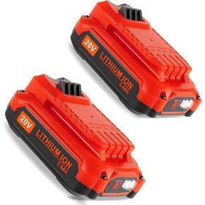 2PACK 20V MAX Battery 6Ah Replacement for Craftsman V20 Battery CMCB206 CMCB205 CMCB204 CMCB202, for All V20* Cordless Tools CMCD700C1 CMCK700D2 CMCV002B CMCG400B CMCS600B CMCK401D2 CMCL020B in Kuwait