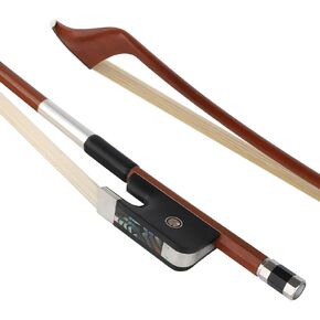 LIEKE Brazilwood Upright Bass Bow 4/4 Size French Model Double Bass Bow