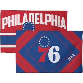 Northwest NBA Philadelphia 76ers Fan Towel 2-Pack, 16" x 25", Pick-N-Roll