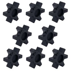 8-Pack NBR Rubber Spider Insert, Flexible Solid Spider Center Insert, Black Spider Center Insert for L Jaw Coupling L-Jaw Coupler (L100)