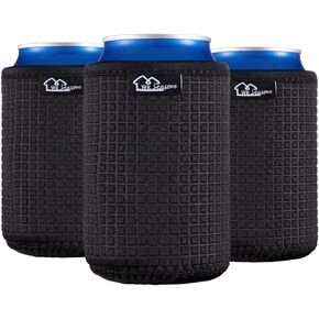 WKieason 12oz Standard Can Sleeves Insulators Sleeves Standard Can Covers 12OZ Beer Bottle Sleeves Coolers Holder Non-slip Neoprene Can Coolier Sleeves 3PC Pack (Can sleevex3)