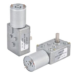 Worm Gear Motor, JSX40‑370 DC12V 200RPM Worm Gear Motor, Self ‑ LockingHigh Turbine Worm Gear Motor, DC Geared Motor, Fan Motors