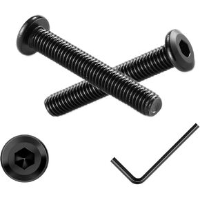 M8x40mm Hex Socket Head Cap Screws Furniture Screws Bolts,20pcs M8x1.25 Bolts,304 Stainless Steel 18-8,Crib Screws for Furniture,Binding Screws,Furniture Bolts(Black Oxide)
