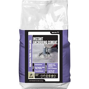 Akona Instant Anchoring Cement - Quick Setting Powder, Set Railings, Bolts, Poles, Fixtures, and More, High-Strength, Just Add Water (10 Pound, 1)