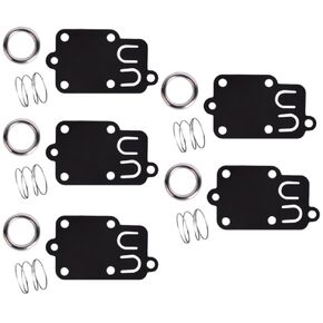 Set of 5,Carburetor Diaphragm Gasket kit for Briggs & Stratton 2hp Thru 5hp Engines 270026 272538 272538S 272637 4157 4168 5021 5021K 690766 221377 Spring Cap