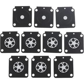 10PCS Metering Diaphragm Replaces, Metering Diaphragm Assembly Replacement for Zama A015053, Small Engine Carburetor
