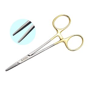 Artery Forceps Golden Straight 5 inches Mosquito Orthodontic Dental Surgical hemostat by Wise LINKERS