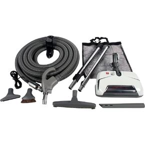 Cen-Tec Systems Central Vacuum Powerhead Kit, Direct Connect Hose, Gray
