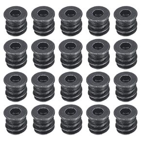 uxcell 50Pcs Threaded Inserts, M6-1x17 Zinc Plated Carbon Steel Hex Socket Drive Screw-in Nut Threaded Inserts for Wood Working Tools and Accessories