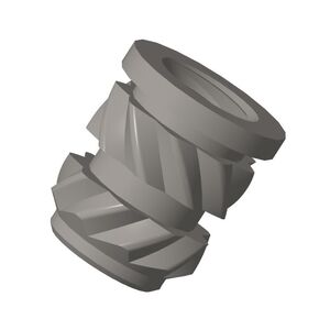 10 pcs Stainless Steel Threaded Insert D2.9 x L3.3 x M1.6 x P0.35 mm Kunrled Nut Heat Embedment Nut Heat Set Insert