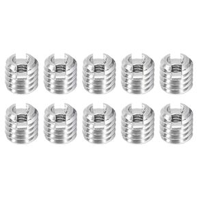 uxcell 30Pcs Threaded Insert, M4-0.7x10 & M6-1x10 Stainless Steel 303 Screw Thread Sleeves Thread Repair Inserts for Mechanical Equipment