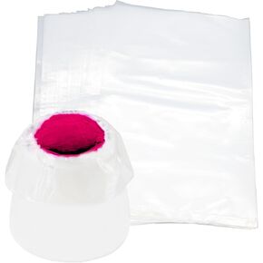 Paint Sprayer Cup Liners 50 Pcs Clear Spray Gun Bags Sprayer Cup Canister Liners for HVLP Wagner Paint Sprayer Parts Accessories Compatible with Most Spray Guns (7.8 x 11.8 Inch)