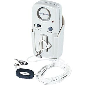 Secure Magnet Pull Cord Chair and Bed Alarm for Elderly Adults - Monitor Fall Risk Seniors in Bed, Chair or Wheelchair, On/Off Switch - Bed Alarms and Fall Prevention for Elderly Dementia Patients