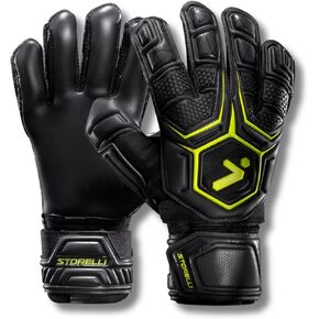 Storelli Goalkeeper Gloves, Professional Soccer Goalie Gloves, Superior Finger and Hand Protection