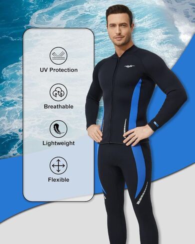 قمصان Seaskin Wetsuit للرجال بسحاب أمامي 3 مم in Kuwait
