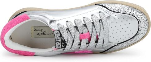 Vintage Havana Women's Denisse Sneaker, Silver/Green Multi, 7.5 in Saudi Arabia