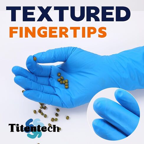 Nitrile Exam Gloves Disposable 3mil Blue Food Safe Gloves Latex Free, Powder Free, Medical, Cleaning, Cooking,1000 in Kuwait