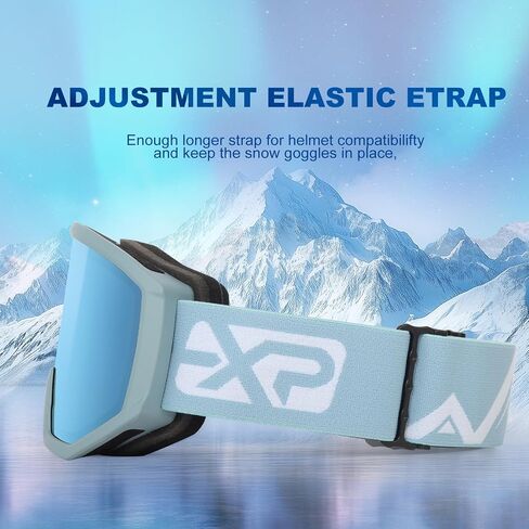 EXP VISION Ski/Snowboard Goggles, Anti-Fog Snow Goggles for Men & Women - Perfect for Skiing, Snowboarding & Winter Sports in Saudi Arabia