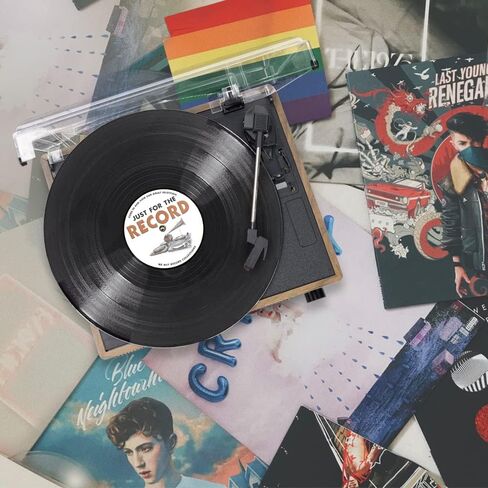 Seasonlife® Vinyl Record Player with Speakers,Wood Black Vintage Turntables | All-in-one Beginner LP Players,Retro Old-school Phonograph,Belt-Driven,3-Speed,BT Wireless Input,Headphone,AUX,RCA,Auto Stop in Saudi Arabia