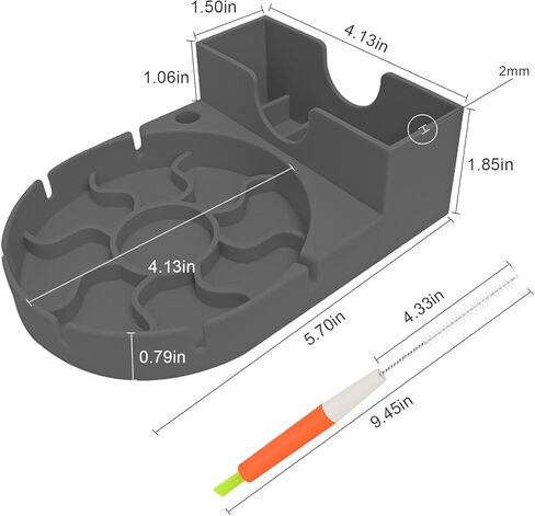 رف تجفيف الأكواب، رف تجفيف الأكواب لكوب ستانلي، رف تجفيف زجاجات الأطفال، حامل تجفيف بهلوان السفر المحمول، رف تجفيف من السيليكون الناعم لستانلي مع فرشاة بماصة in Kuwait
