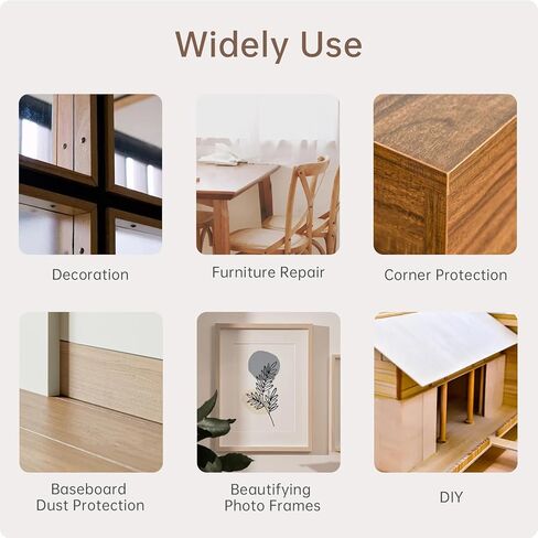 Wood Grain Repair Tape, 3.15inch x 15ft Self Adhesive Wood Grain Duct Tape Grain Repair Patch for Floors, Furniture,Doors, Trim Effect Dark Wood in Kuwait