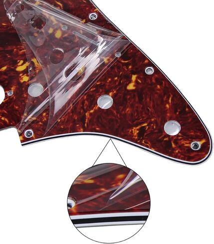 FLEOR HSS Guitar Pickguard 11-Hole ST Style Electric Guitar Pick Guard Backplate Set with Mounting Screws,3Ply Mint Green in Kuwait