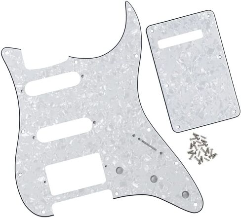FLEOR HSS Guitar Pickguard 11-Hole ST Style Electric Guitar Pick Guard Backplate Set with Mounting Screws,3Ply Mint Green in Kuwait