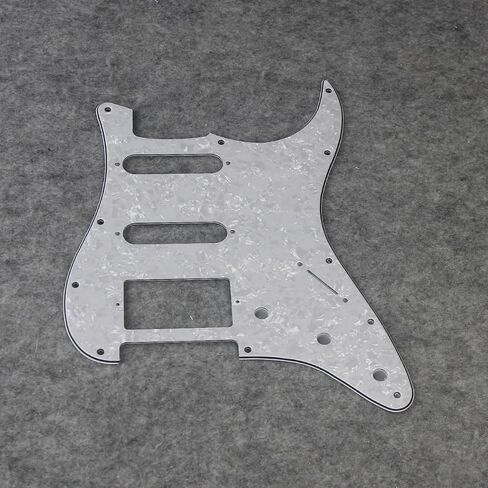 FLEOR HSS Guitar Pickguard 11-Hole ST Style Electric Guitar Pick Guard Backplate Set with Mounting Screws,3Ply Mint Green in Kuwait