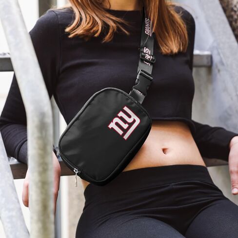 FOCO NFL Large Black Team Wordmark Crossbody Belt Bag Tote Bag Purse in Saudi Arabia