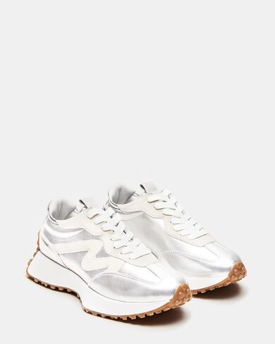 Steve Madden Women's Campo Sneaker, White Mesh, 10 in Saudi Arabia
