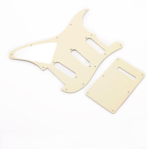 11 Hole Guitar Pickguard SSS Strat Pickguard Backplate Set with Pick Guard Screws for Standard Strat Modern Style Guitar Part (Retro Green) in Saudi Arabia