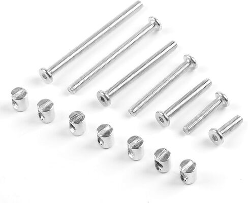 Crib Screws,28Sets Baby Bed Crib Screws Hardware Replacement Kit,Bunk Bed Bolts Hex Socket Cap Screws Bolt with Barrel Nuts/Wrenches for Beds Furniture Headboards M6x20mm/30mm/40mm/50mm/60mm/70mm/80mm in Kuwait