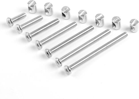 Crib Screws,28Sets Baby Bed Crib Screws Hardware Replacement Kit,Bunk Bed Bolts Hex Socket Cap Screws Bolt with Barrel Nuts/Wrenches for Beds Furniture Headboards M6x20mm/30mm/40mm/50mm/60mm/70mm/80mm in Kuwait