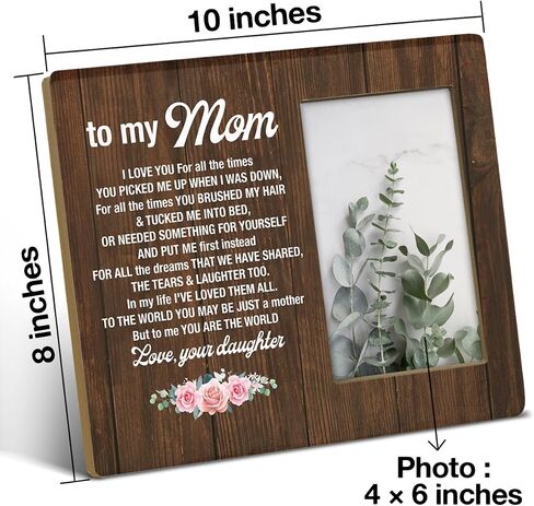 TSUYAWU Sister Memorial Gifts, Sympathy Gift for Loss of Sister, Rustic Sister in Loving Memory Wood Picture Frame 8 x 10 Inch Tabletop and Wall Mounting (Display Photo 4 x 6 Inch) in Saudi Arabia