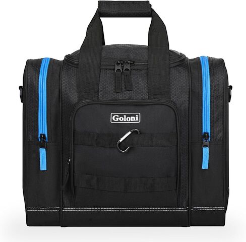 Goloni Bowling Ball Bag for Singer Ball with Padded Ball Holder, 2 Pockets fit Bowling Shoes Up to Mens Size 14 and Accessories in Kuwait
