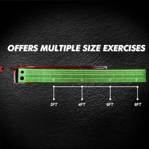 PGM Golf Putting Green Indoor | Crystal Velvet Putting Mat with Auto Ball Return System | Practice Golf Mats for Home, Office & Outdoor Use in Saudi Arabia