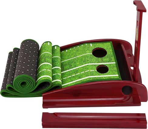PGM Golf Putting Green Indoor | Crystal Velvet Putting Mat with Auto Ball Return System | Practice Golf Mats for Home, Office & Outdoor Use in Saudi Arabia