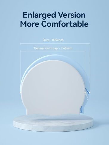 COPOZZ Kids Swim Caps, Silicone Comfy Bathing Cap Swimming Hat for Long and Short Hair in Kuwait