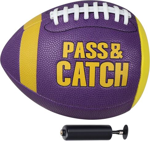 PassCatch Training Football, Enhance Passing Catching Skills, Official & Youth Size(with Pump) in Kuwait