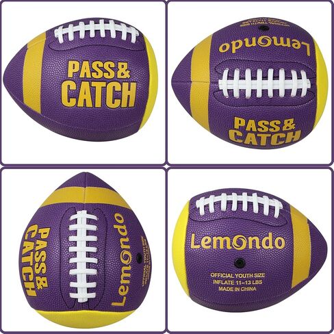 PassCatch Training Football, Enhance Passing Catching Skills, Official & Youth Size(with Pump) in Kuwait