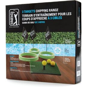 PGA TOUR Men's 3 Target Golf Chipping Game, Caviar, One Size