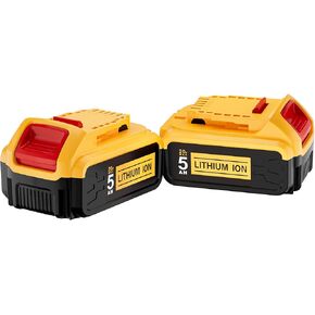 20V 5000Mah Battery Replacement for DEWALT 20V MAX 5 Ah Lithium Ion Battery,Compatible with All Power 20V DEWALT Power+ Tools