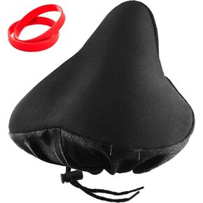 Bike Seat Cushion,Padded Gel Exercise Bike Seat Cover for Women Comfort, 11.5×9.5 inch Extra Wide and Soft Bicycle Seat Cushion for Stationary,Mountain Road Bike