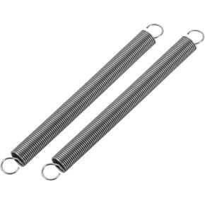 PATIKIL Extension Spring, 2pcs Wire Diameter 0.1", OD 0.8", Free Length 3.5" Spring Steel Dual Hook Tension Springs for Lawn Tractor Home Repairs DIY, Grey