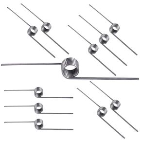 10 PCS Stainless Steel Spring, Mechanical Torsion Spring, 0.5mm Wire Diameter, 5mm OD, 6 Laps, 180° Deflection Torsional Spring for Tools Maintenance