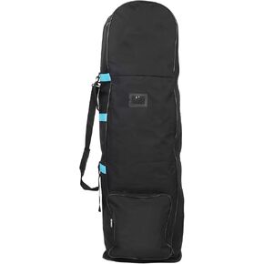 Golf Travel Bag with Wheels, 600D Heavy Duty Travel Cover with Straps Double Zipper, Universal Size Foldable Waterproof Padded Golf Travel Bag for Airlines Protects Golf