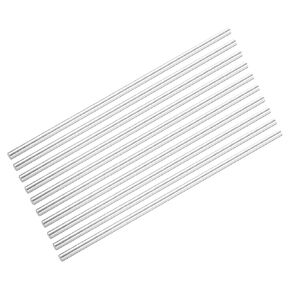 DMiotech 20 Pcs Aluminum Rods,0.26" Dia 13" Long Solid Round Rod 6061 Extruded Lathe Bar Stock Aluminum Metal Rods for DIY Craft Model Plane Ship Car